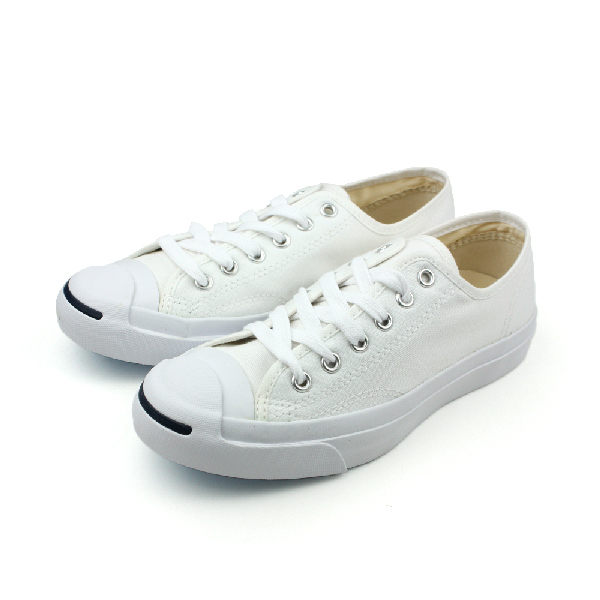 CONVERSE Jack Purcell 帆布鞋 基本款 開口笑 低筒 白色 男女鞋 1Q698 no073