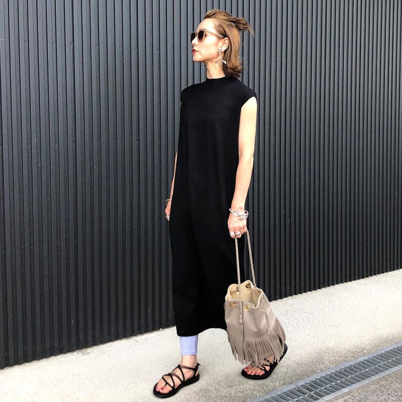 この夏も ワンピ レギンスが大活躍 大人見えする着こなしテク Mine