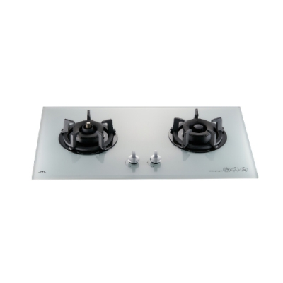 喜特麗_雙口白色玻璃檯面爐防空燒JT-GC209AFW