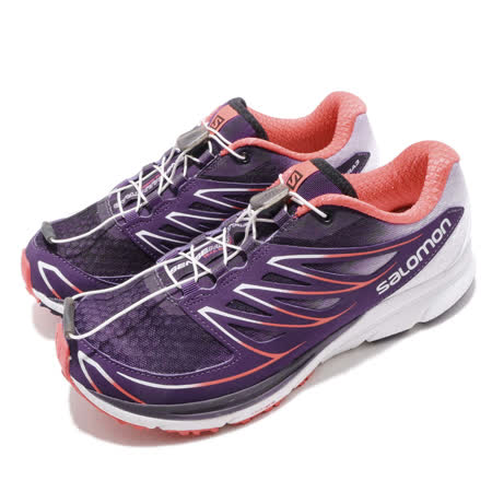 品牌: SALOMON 型號: L39013400 品名: Sense Mantra 3 特點: Contagrip鞋底 跑鞋 抽繩 推薦款 紫粉