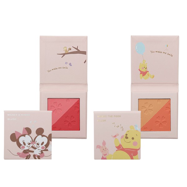 Disney迪士尼 櫻花系列腮紅(5g) 小熊維尼(甜橙蜂蜜)／米奇米妮(戀愛櫻花)【小三美日】D720076
