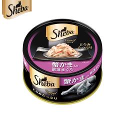 ◎日本貓餐實驗所研究推出，嗜口性佳讓愛貓無法抗拒，肉質鮮美可口|◎|◎品牌:Sheba種類:罐頭適用階段:全貓體型:全貓主成分:海鮮成分:鰹魚、白身魚、鮪魚、蟹肉條、胺基酸、羥丙基磷酸二澱粉、玉米糖膠