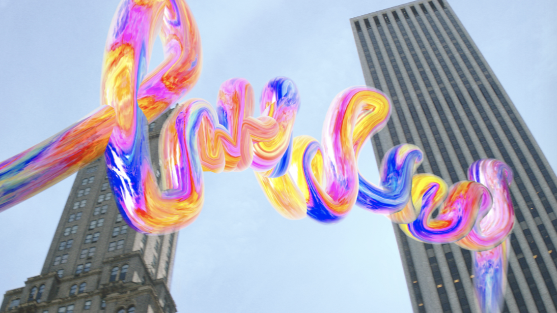 Pipilotti Rist 的《International Liquid Finger Prayer》邀請參與者追逐全球城市的閃爍光影。