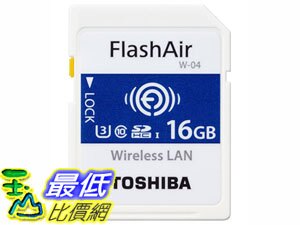 [9美國直購] Toshiba 記憶卡 FlashAir 4th Generation SD Wifi SDHC / SDXC memory card - 16GB (OEM Pack)