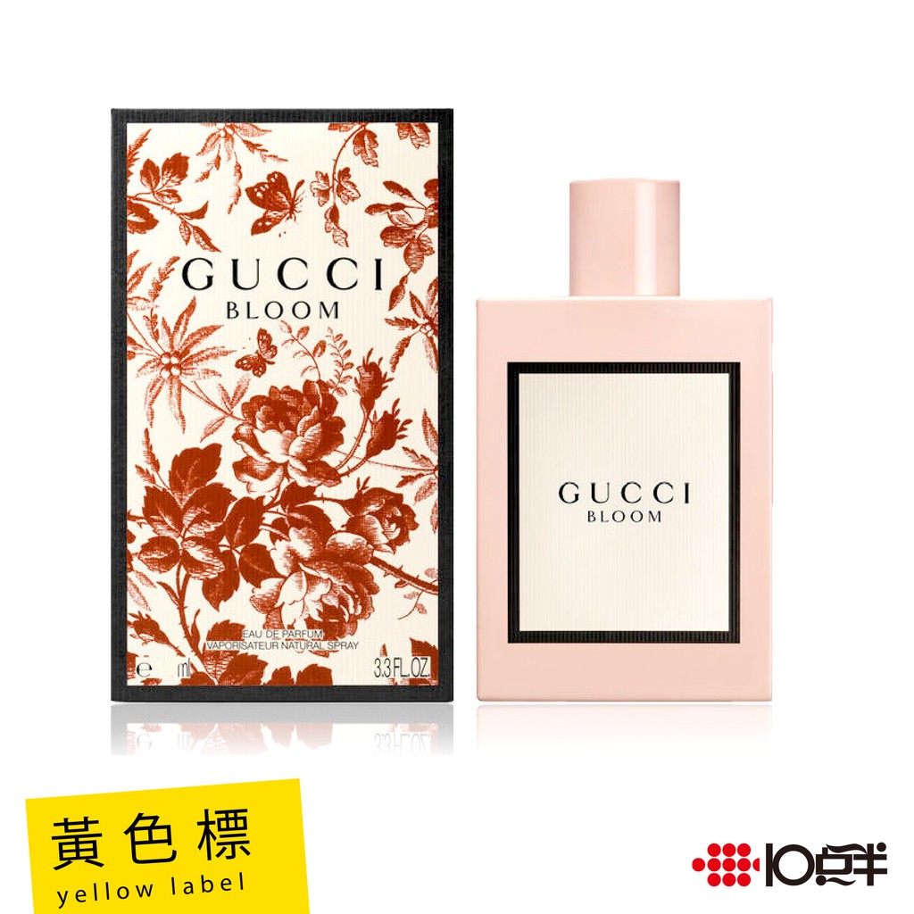 GUCCI BLOOM 女性淡香精 【商品特色】 香調：柔美花香調 前調：沙巴茉莉 中調：晚香玉 後調：鳶尾根、金銀花 【商品規格】 容量：50ml/100ml 保存期限：5年(詳見商品標示) 貨源：