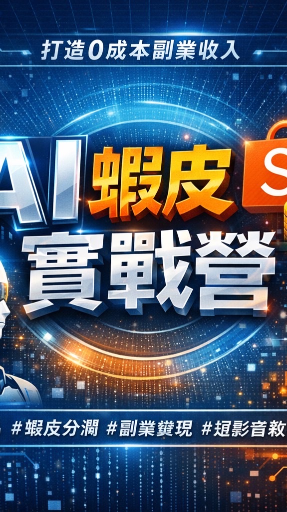 AI蝦皮變現實戰營