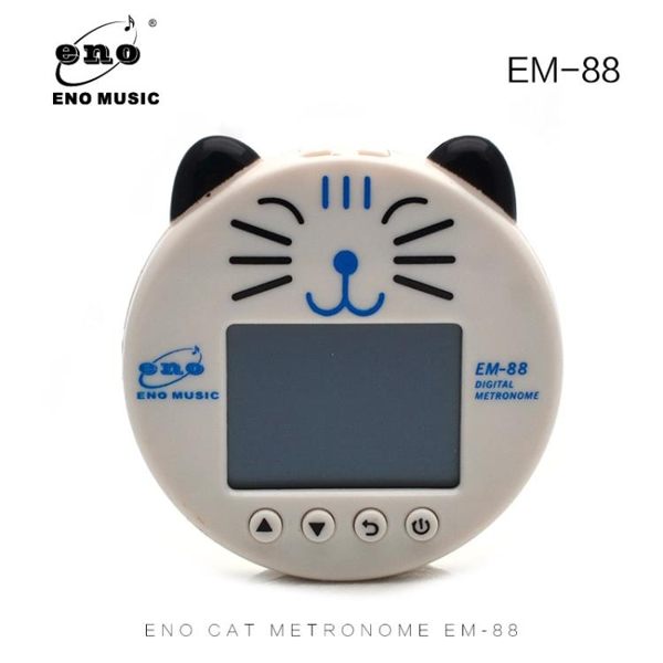 ENO/伊諾卡通節拍器 EM-88 貓臉迷你節拍器 練習可愛卡通款節拍器