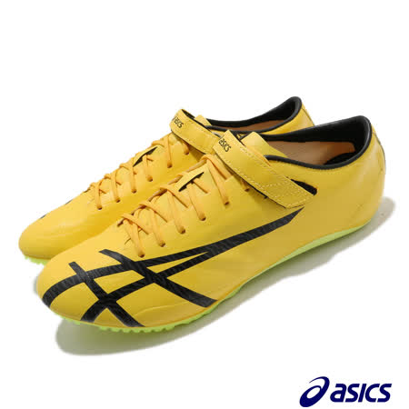 品牌: ASICS型號: TTP527750品名: Jetsprint特點: 亞瑟士 杜哈世界田徑錦標賽 短距離 黃 黑