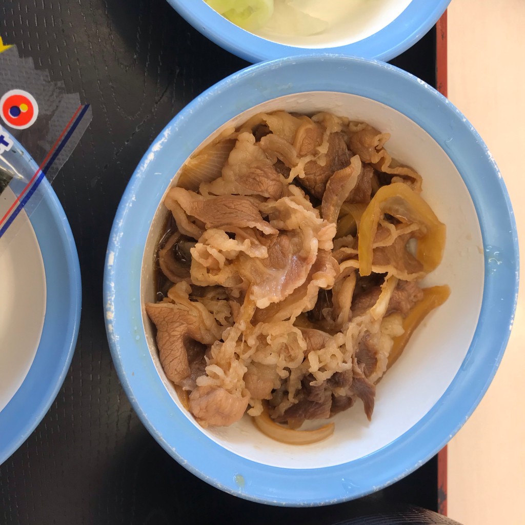 ユーザーが投稿した定番朝定食牛皿の写真 - 実際訪問したユーザーが直接撮影して投稿した稲葉荘牛丼松屋 武庫川店の写真