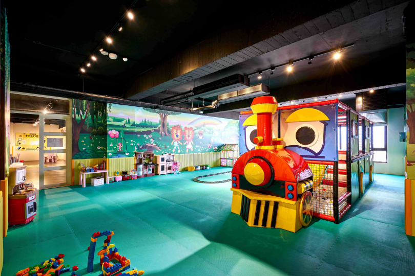 設施豐富的兒童遊戲室。（圖／松風文旅提供）