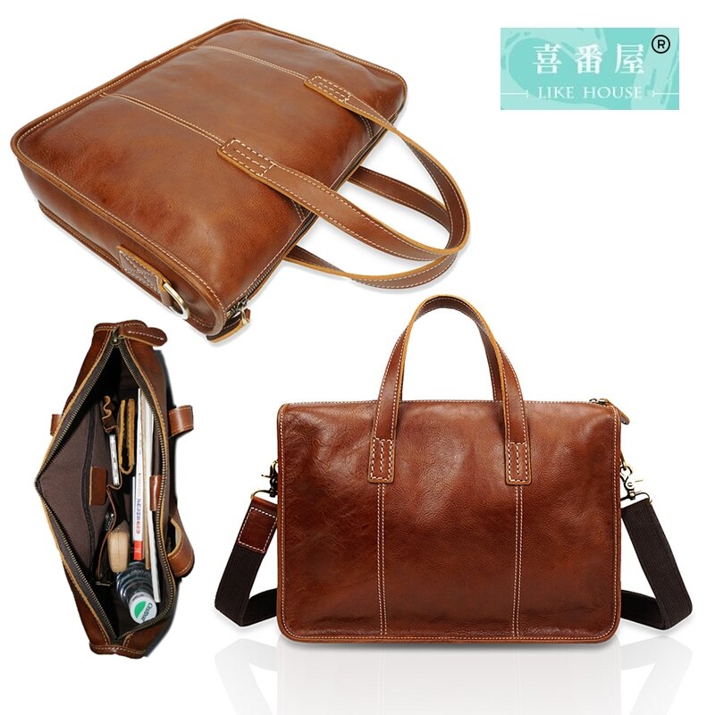 【喜番屋】真皮牛皮男士可裝A4雜誌單肩包斜肩包斜背包手提包公事包公務包男包【LB265】。人氣店家喜番屋Like House的男士專區-皮夾、包包、男士*公事包有最棒的商品。快到日本NO.1的Raku