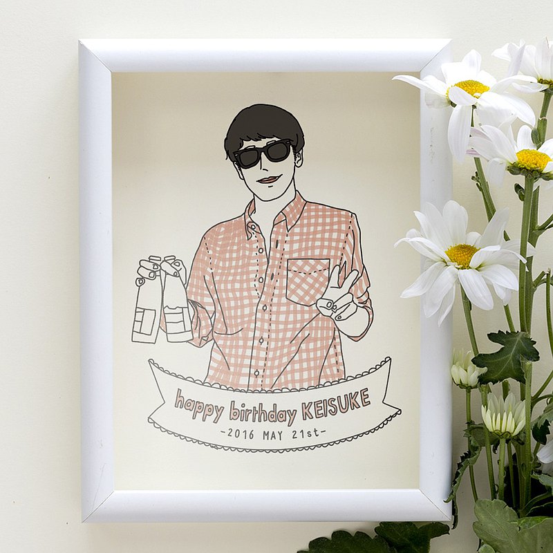 定制漫畫生日賀卡。如果想慶祝，為什麼不用世界上的一張卡片表達自己的感受？由於它是作為圖像數據移交的，因此非常適合作為禮物！