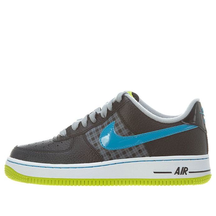 (GS) Nike Air Force 1 Low-Top Sneakers Black/Green/Blue