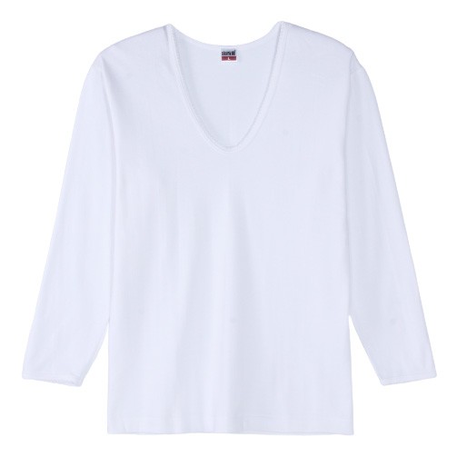 【商品規格】尺寸:M/L/XL顏色:白色材質:高級精梳棉70%、聚酯纖維30%產地:越南‧ 建議消費者穿著對照尺寸： M：身高：150-160cm/胸圍：84-92cm/腰圍：64-72cm/臀圍：8