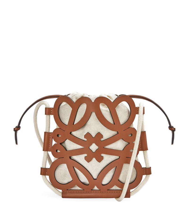 Loewe X Paula'S Ibiza Leather Anagram Cross-Body Bag