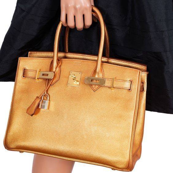 Hermes Birkin 30 Metallic Bronze Chevre Gold Hardware Limited Edition