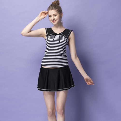 【SARBIS】泡湯SPA兩截式泳裝附泳帽B92923