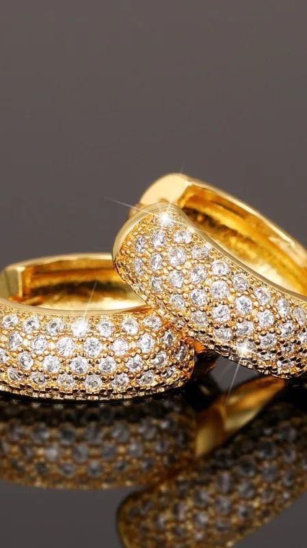 🟥💜 (S20) ห้างทองสุวรรณมณี สาขาปากเกร็ด - ต่างหูประดับเพชร