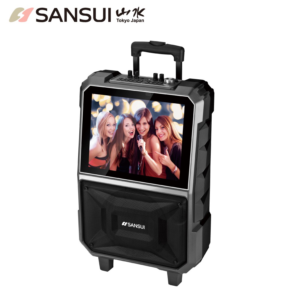 APP智慧點歌K歌支援USB/SD 即插即播多首電視選秀熱門歌曲超大容量電池 續航一整天15吋觸控螢幕30W大功率喇叭外接記憶體 即插即播商品尺寸：38*20*60 cm淨重：9.5 KG型號：SKT