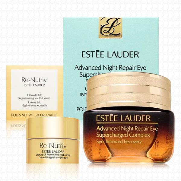 ESTEE LAUDER雅詩蘭黛 特潤眼部超能量修護霜15ml(贈花秘乳霜7ml)