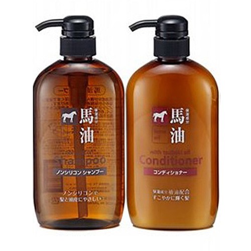 日本熊野 馬油無矽靈洗髮精/潤髮乳(600ml)【小三美日】D031116