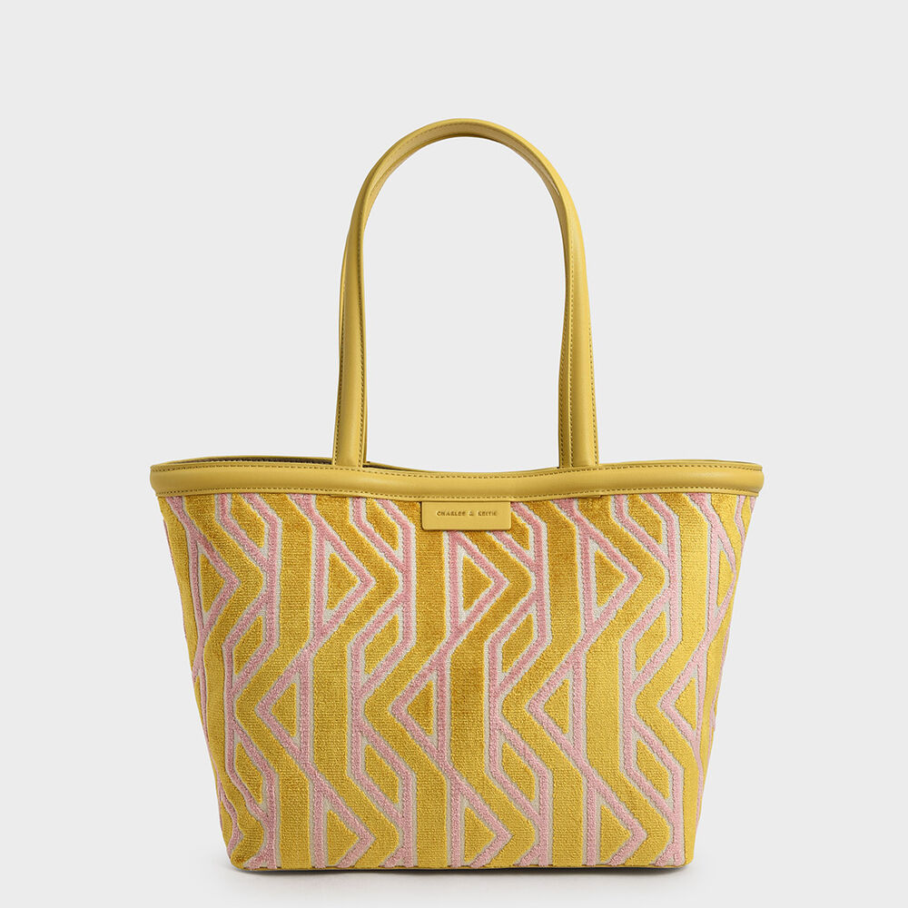 Charlot 幾何線條托特包
