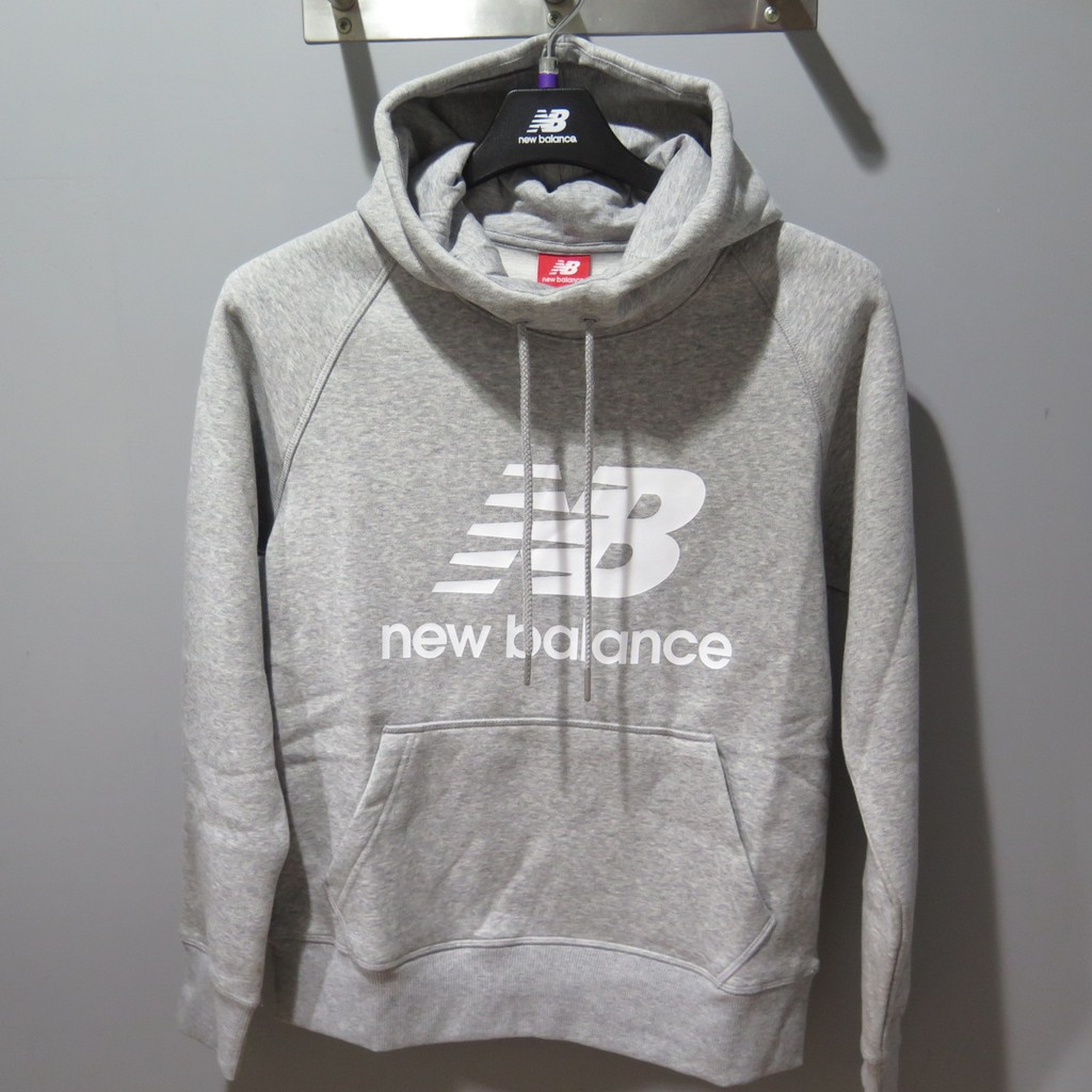 【iSport愛運動】New Balance 連帽 長袖上衣 公司正品 AWT83512AG 女款 灰