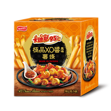 低溫真空工法製成✓極品XO醬風味✓鮮美干貝香氣與馬鈴薯完美搭配✓每一口都是極致鮮味饗宴→點我看✩5盒組✩平均58/盒★卡迪那95℃薯條系列★→【鹽味】→【海苔】→【地瓜條】→【松露】→【檸檬烤雞】→【