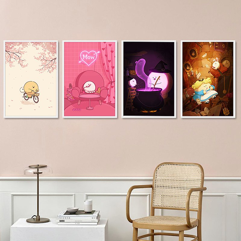 PINKOI限定組合價 - DowDow 各式造型海報 共4種