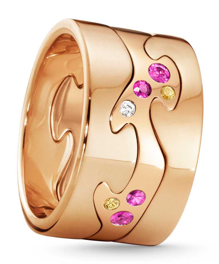 GEORG JENSEN 2020「FUSION」限量訂製系列戒指（三件式），「光彩榮耀」主題╱127,600元。（圖╱GEORG JENSEN提供）