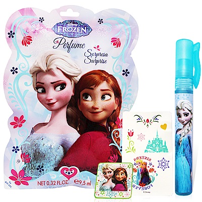 Disney Frozen冰雪奇緣香氛驚喜包(淡香水9.5ml+書籤+紋身貼紙)