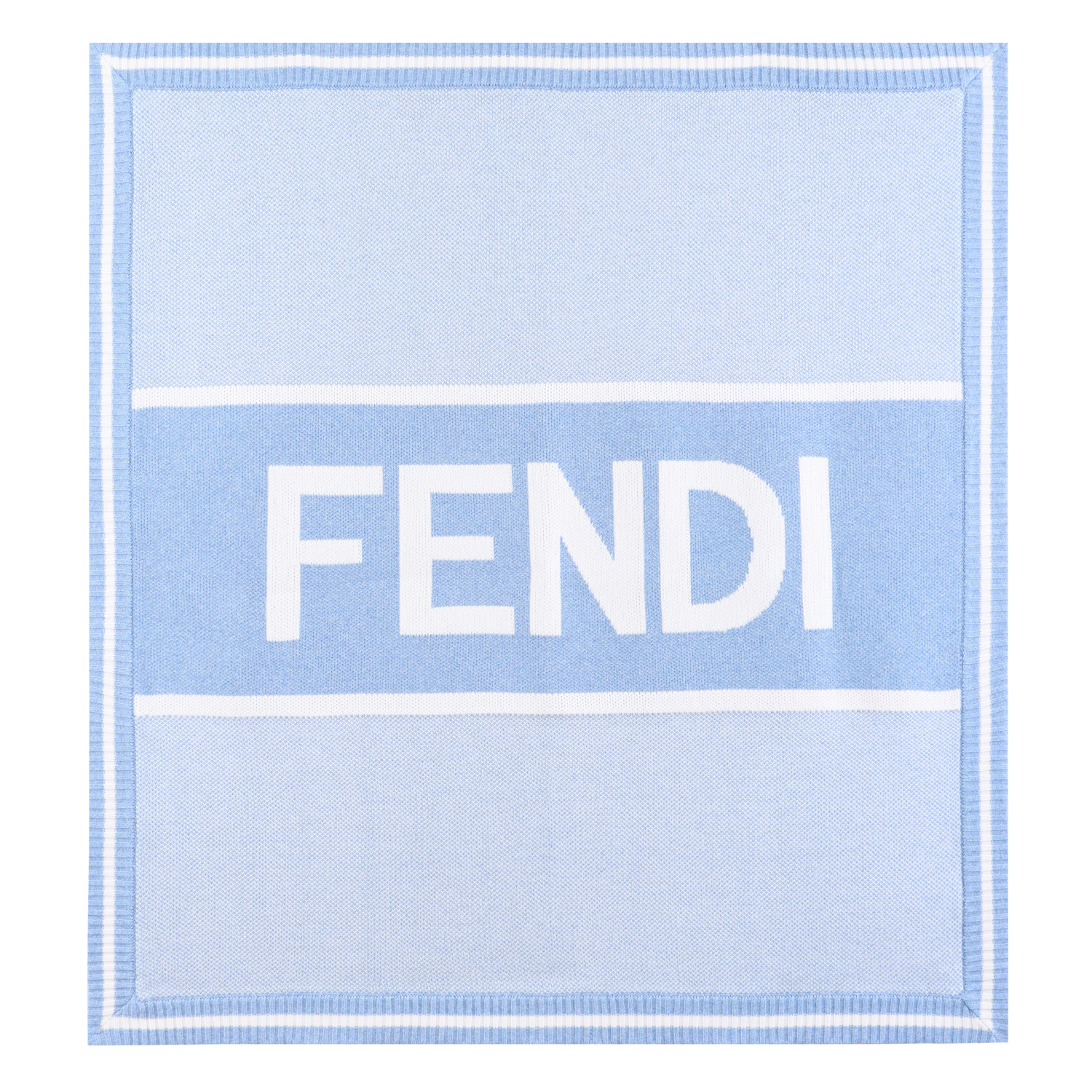 FENDI Kids 藍色Fendi毛毯