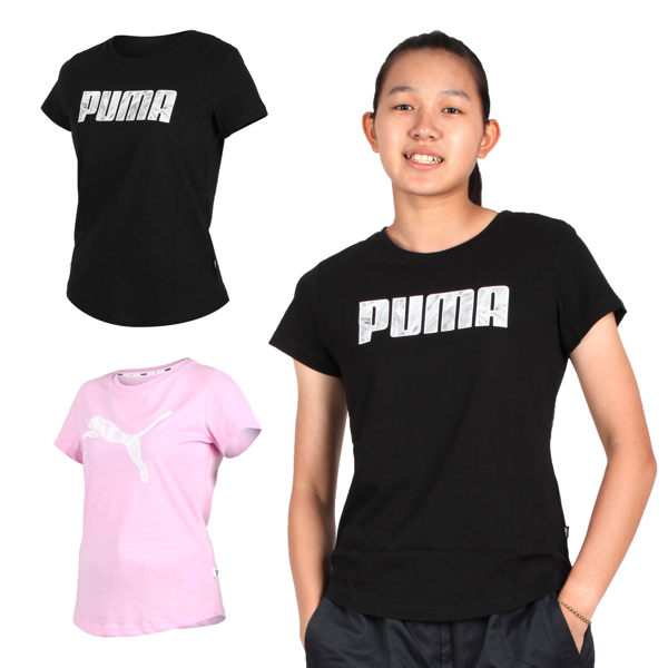 PUMA 女基本系列短袖T恤(短T 短袖上衣 慢跑 路跑 免運 ≡排汗專家≡