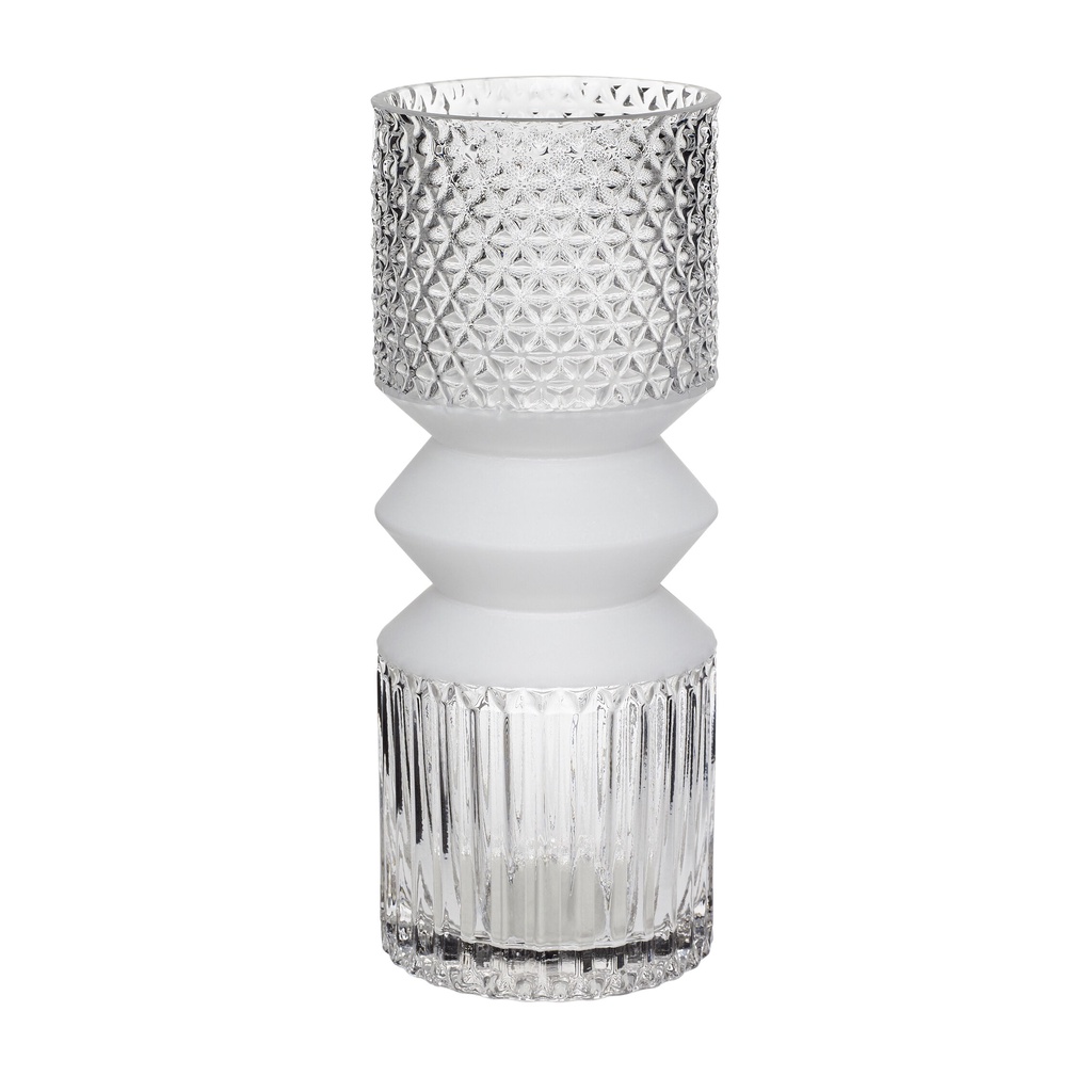 【Hübsch】北歐丹麥進口 - 花瓶｜660804 玻璃工藝造型花瓶