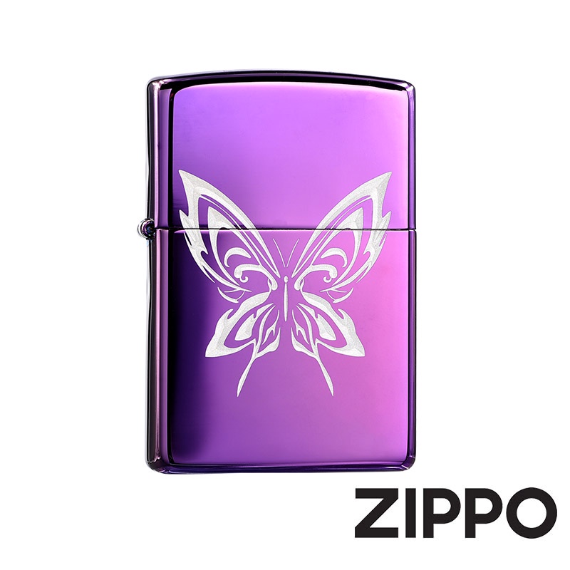 ZIPPO 無法抗拒的他 防風打火機 蝴蝶紋身 宋江同款 只有你我能看見的蝴蝶 紫色的蝴蝶 特別設計