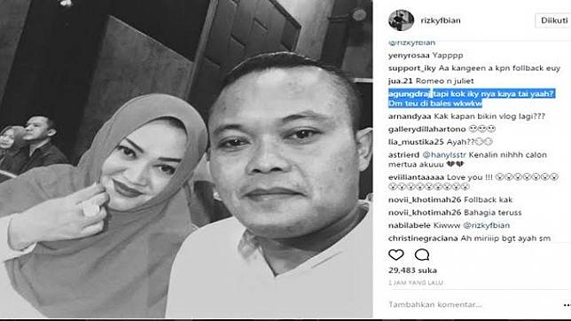 Ungkapkan Cinta ke Sule dan Mamah, Rizky Febian Mendadak Geram Karena Komentar Netizen Seperti Ini