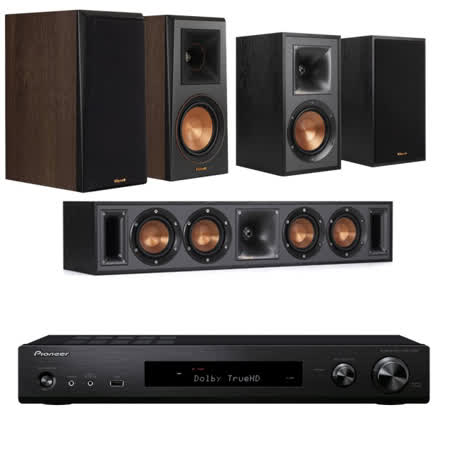 【Pioneer 先鋒】VSX-S520-B+Klipsch RP-500M+R-34C+R-41M(擴大機+主喇叭+中置喇叭+書架型喇叭)