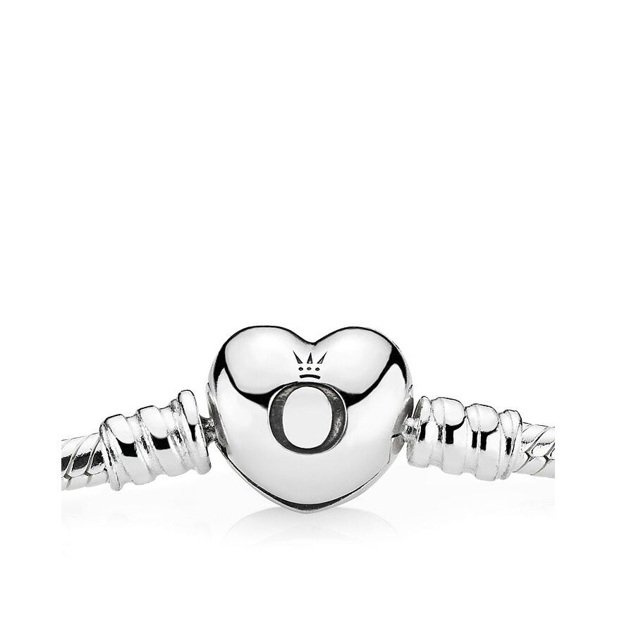 原裝進口 保證真品 PANDORA 潘朵拉 925純銀愛心扣頭手鍊手環 女配件 女手環 潘多拉手環(590719)