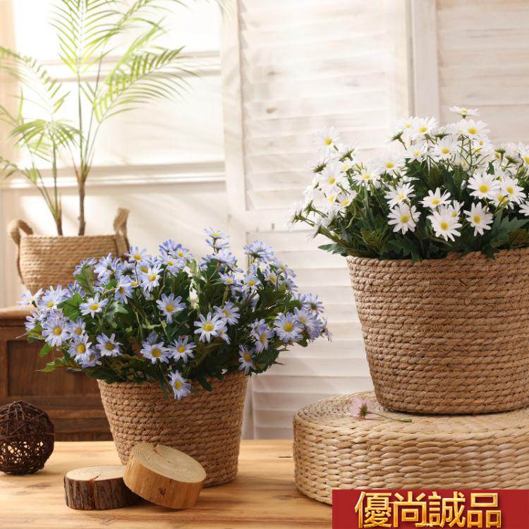 仿真花小雛菊仿真花野菊花小清新花束套裝塑料假花絹花餐桌擺件攝影道具JD 免運