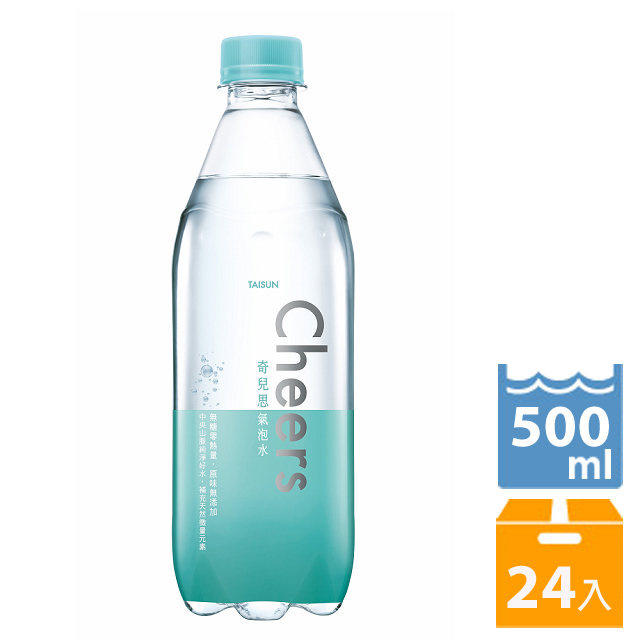 泰山Cheers氣泡水 500ml(24入/箱)