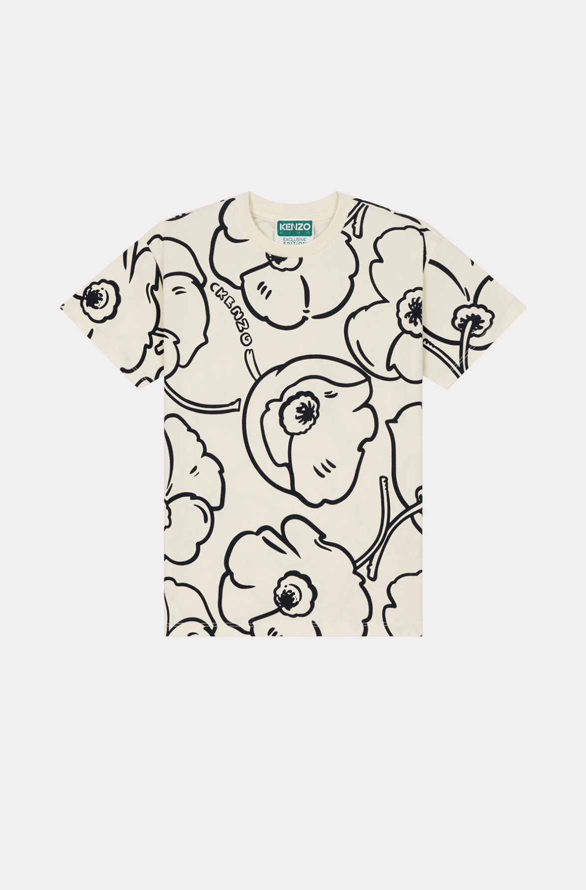 Kenzo Enfants T-shirt Fleuri 'Capsule High Summer' Unisexe Creme - Taille 6a