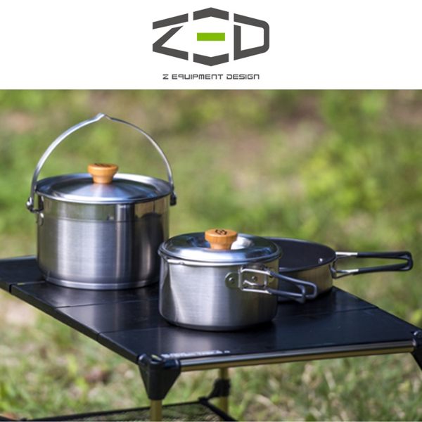 ZED 戶外不鏽鋼鍋具組23 ZEACK0201 / 城市綠洲(露營、廚具、不沾塗層、不沾鍋、兩鍋、煎盤、韓國)