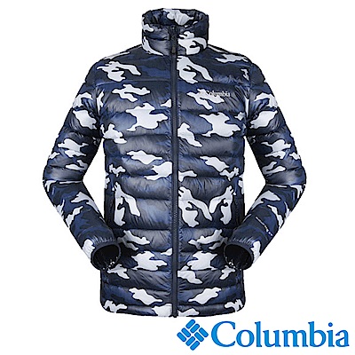 Omni-HEAT™ 自體熱能保暖科技內層700FP 羽絨填充頸後與兩側袖子尾端有連接環，可與內側有套接扣的防水外套結合成兩件式外套附收納袋，全件可捲收袋中