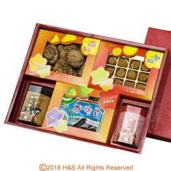 瀚軒 富貴榮華禮盒(干貝+香菇+海帶芽+黑金鮪魚xo醬+櫻花蝦xo醬)