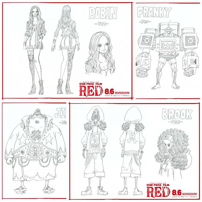 One Piece Red Pamer Kostum Luffy Dan Krunya Juga Pesan Oda Di Akhir 21 Upstation Media Line Today