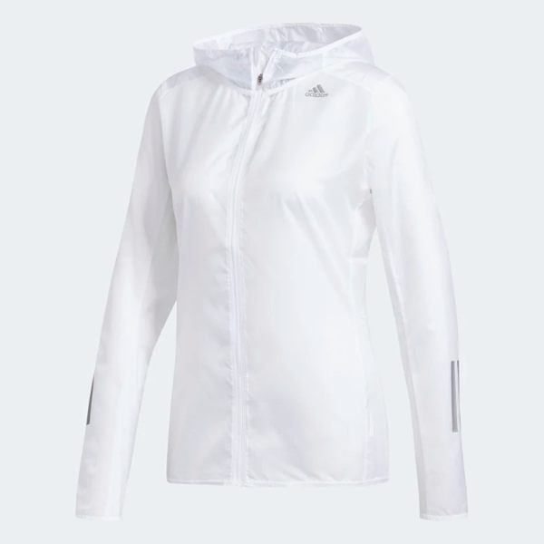 ADIDAS Response Jacket 女裝 外套 連帽 休閒 慢跑 防水 反光細節 白【運動世界】DN8765