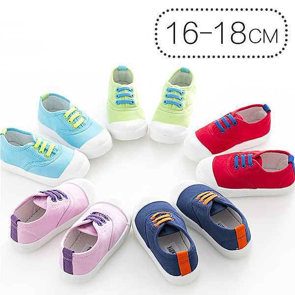 百搭甜甜糖果色兒童寶寶鞋nn帆布製鞋身，耐穿好質感nn鬆緊帶設計，穿脫方便nn防滑鞋底，安全又舒適