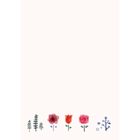 おとな かわいい 水彩 Flower