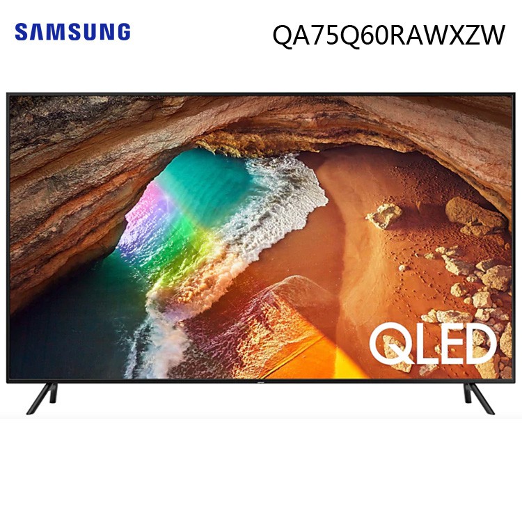 Samsung 三星 QA75Q60RAWXZW 75吋 4K 量子尖端智慧處理器 金屬量子點顯色技術 液晶電視