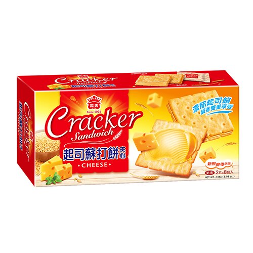 義美蘇打餅夾心-起司144g【愛買】。人氣店家愛買線上購物的餅乾飲料、威化餅｜夾心酥、夾心酥有最棒的商品。快到日本NO.1的Rakuten樂天市場的安全環境中盡情網路購物，使用樂天信用卡選購優惠更划算